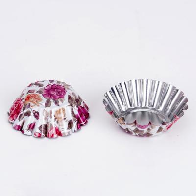 China Sustainable Reusable Mini Dessert Molds Tiny Tart Tart Tins With Flower Decoration for sale