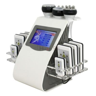 China Amazon Best Seller 2021 Weight Loss Ready to Ship 6 in 1 Fat Ultrasonic Lipo Cavitation Machine with Guards for sale