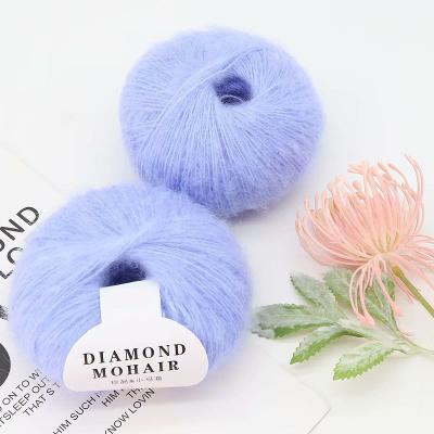 China sewing color mohair and soft-feeling acrylic blend yarn yar for crochet kid clothes mohair yarn for sale