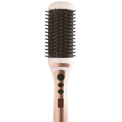 China Safety Professional Electric Hot Hair Straightener Brush Comb Ceramic High Heat Styling for sale