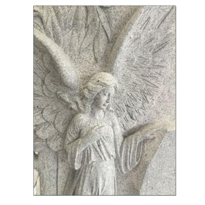 China European Hot Sale Chinese G603 Granite Angel Headstone Manufacturers for sale