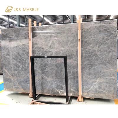 China New Customized Modern Chinese Light Gray Marble Tile Flooring for sale