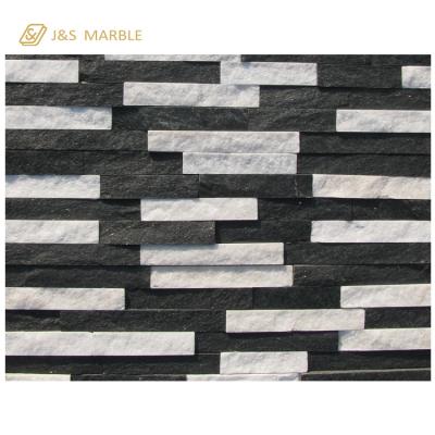 China Cladding Exterior Wall Decoration White Black Cultural Stone Interior Hot Sale New Design for sale