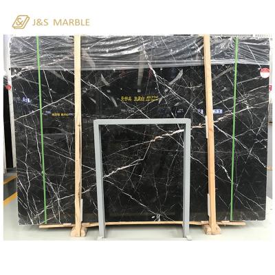 China New decoration or furnishing customization accept aliveri black gray marble slab cut-to-size gray marble slab for sale