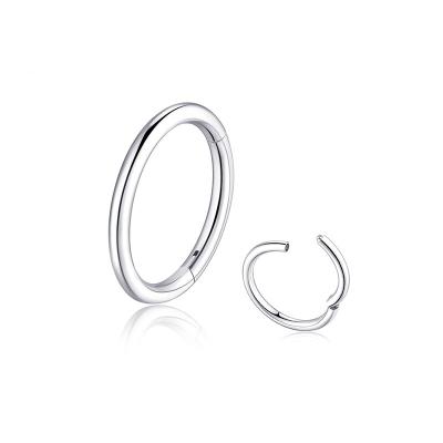 China Non - Allergenic Fashion Hot Brass Body Cross Zircon Discount Jewelry Piercing Clip On Nose Ring Fake Face Cuff for sale