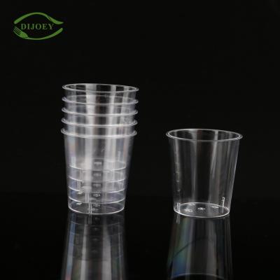 China Classic Smart Design Transparent Part Round Cheap Plastic Bulk Clear Drinking Disposable Cups for sale