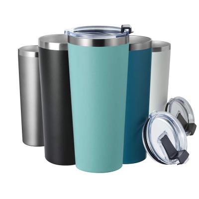 China 2021 New Design 22oz Double Wall Flasks Sustainable Reusable Vacuum Insulated Stainless Steel Travel Mug Tumbler for sale