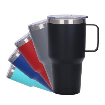 China Viable Custom Bulk Metal Double Wall Coffee Travel Blank 30Oz Sublimation Stainless Steel Mugs Tumbler for sale