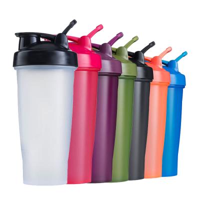 China Latest Eco Friendly Sustainable Plastic Packed Cool Water Protein Shaker Bottle Sport In Bulk for sale