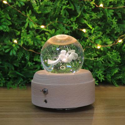 China Wholesale Modern 3D Mood Lamp Wooden Led Crystal Night Light Wooden Base With Rechargeable Battery Decoration Lighting For Home for sale