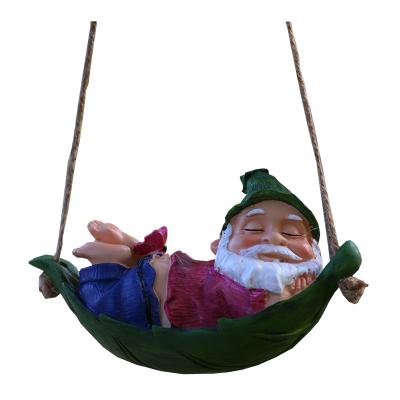 China Europe resin garden figurine garden hanging outdoor decor in home decoration righteous sculpture dwarf statues for sale