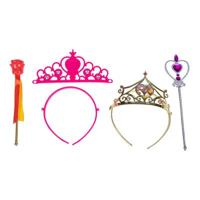 China Magic Wand Small Ring Tiara Toys For Girls OEM Toy Factory Plastic Fashion Jewelly Toy Promotion or Market Sale for sale