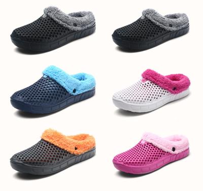 China Other popular hot-selling men's and women's wholesale winter garden clogs plus velvet casual women's walking shoes for sale