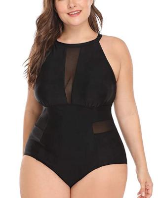 China Anti-UV Women Size One Piece Swimsuit Large Plus Size Ladies Swimwear for sale