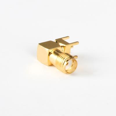 Cina Puro rame dorato SMA Female PCB Mount Connector DC   11GHz in vendita