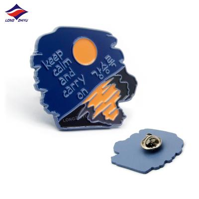 China Europe 2020 Free Design Custom Brand Badge Pins Alloy Hard Enamel Pins Shenzhen Longzhiyu 15years Manufacturer for sale