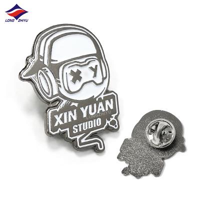 China Europe Longzhiyu 15 Years Factory Custom Lapel Cartoon Metal Pin Badges With Butterfly Buckle for sale