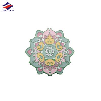 China Hot Sale Europe Longzhiyu 2021 Manufacturer Custom Metal Crafts Cartoon Flower Soft Enamel Lapel Pin for sale