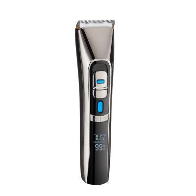 China 2021 New LCD Display Power and Speed ​​LED Professional Hair Clippers Popular Barber Rechargeable Hair Clippers for Men for sale