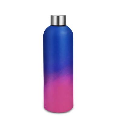 China Eco-Friendly Reusable Double Wall Stainless Steel Bicycle Water Bottle Viable Thermoses Durable Hot Sale On Amazon Double Walled for sale