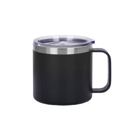 China Sustainable Reusable Vacuum Coffee Mug Stainless Steel Coffee Cup Drinkware Cup With Lid for sale