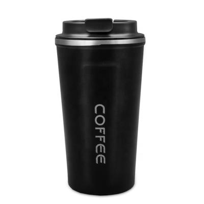 China Durable Insulated Thermos Mug Double Layer Stainless Steel Reusable Coffee Mug With Lid Water Bottle for sale