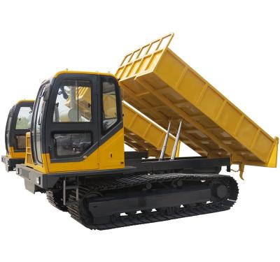 China QY70Automatic Crawler Dump Truck Agricultural Engineering Tracked Hauler 7 Ton < 4L for sale