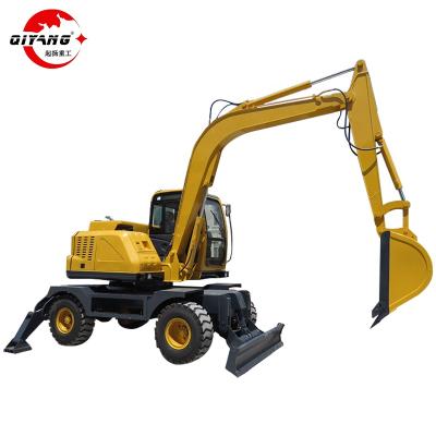 China Cultivate Chinese brand hydraulic mini wheel excavator with CE for sale for sale