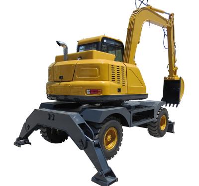 China Cultivate Labor QW-75 Small Hydraulic Crawler Wheel Mini Excavator for sale