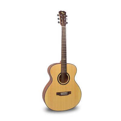 China 40 Inch Acoustic Guitar Solid Top Folk Fir Top Solid Sapele Back&Sides GUITAR LA530 OEM Backed for sale