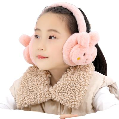 China 2021 New Design Plush Earmuffs For Kids Winter Warm Fade Cat Ear Muffs Cute Plush Earmuffs Bags Child Earmuff for sale