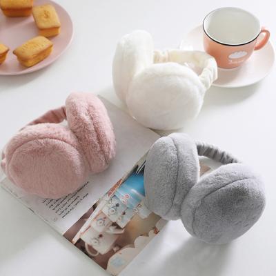 China Wholesale Winter Style Hamburger Plush Selling Girls Warm Warm Ear Muff Cute Fur Earmuffs Prepare To Ship for sale