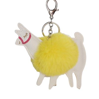 China European And American Plush Hot - Selling Car Decorative Bag Key Chain Plush Pendant Creative Gifts for sale