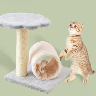 China Viable Creative Mouse Cat Climbing Frame Sisal Pipe Cat Scratching Mail Small Cat Toy Scratching Board Jumping Platform Funny for sale