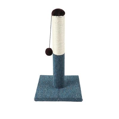 China Gray Wood Fashion Custom Design Cat Climbing Frame Cat Claw Toys Interactive Sustainable Tree Tower for sale