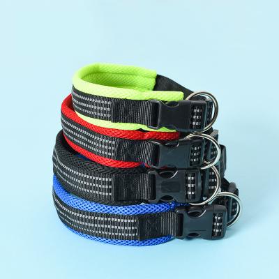 China Large and Medium Dog Mesh Adjustable Soft Collar Traction Rope Collar Viable Dog Collar PSM Wholesale for sale