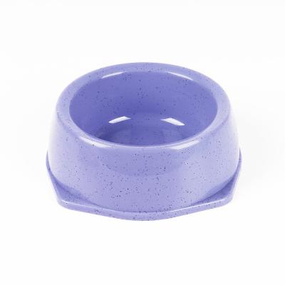 China PSM pet bowl solid color candy viable simple color around simple pet bowl pet tableware wholesale for sale