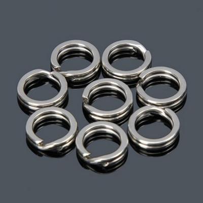 China YOUME Stainless Steel Double Loop Fishing Rings Double Hard Lure Bait Connector Fishing Accessories for sale