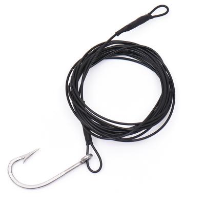 China YOUME Carbon Steel Fishing Hook Strong Wire Shark Rigs Stainless Steel Hooks Trace Wire Leaders for sale