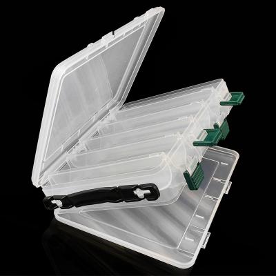 China Rugged and easy to carry YOUME 20cm*17cm*5cm 10 Compartment Double Sided Fishing Lure Bait Hooks Tackle Storage Box Case for sale