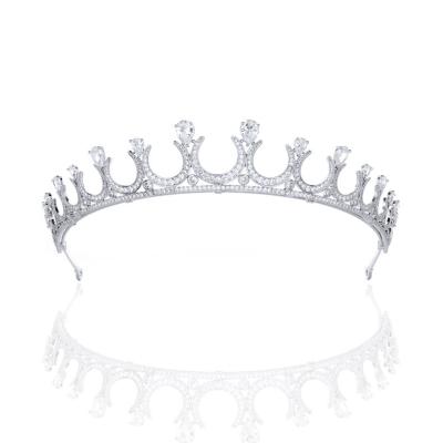 China Wholesale High End Rhinestone Crystal Women's Design Bridal Hair Accessories Bridal Crown Tiara for sale