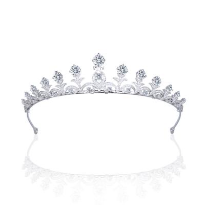 China Women's Simple Princess Goddess Crown Bride Wedding Crown Wedding Tiara Hair Accessories for sale