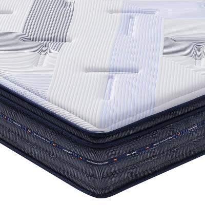 China Removable Cover Mattress Pocket Spring 25cm Foam Bed Mattress Zone Latex Queen Size 7 Choice Embroidery OEM Customized Box Logo Fabric Packing for sale