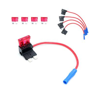 China UL1015 Add-A-Circuit Car Fuse Tap For Standard ATO/ATP/ATC Type Piggyback Blade Fuse Holder Adapter Fuse Holder for sale