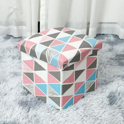 China Multifunctional viable morden foldable storage box, canvas material, sofa, seat storage for sale