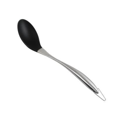 China Nonstick Spoon Stocked Pan Silicone Shovel Colander Kitchen Utensils Spoon for sale