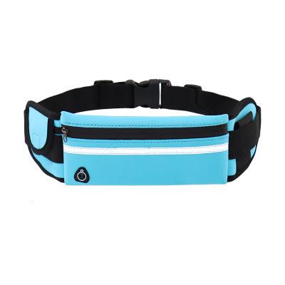 China Outdoor Sports Classic Neoprene Waterproof Fitness Fanny Pack Running Waist Bag With Bottle Holder Earphone for sale