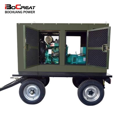 China Weifang Mobile Power Station (Because-50/62.5GF) Silent Diesel Generator 50kw/62.5kva Mobile Trailer for sale