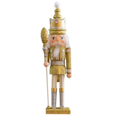 China 2022 New Arrival Luxury Wooden Christmas Decoration Nutcracker Soldiers 42cm Handmade Nutcracker For Christmas for sale