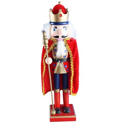 China Factory 38CM Luxury Solider Wooden Nutcracker for Christmas for sale